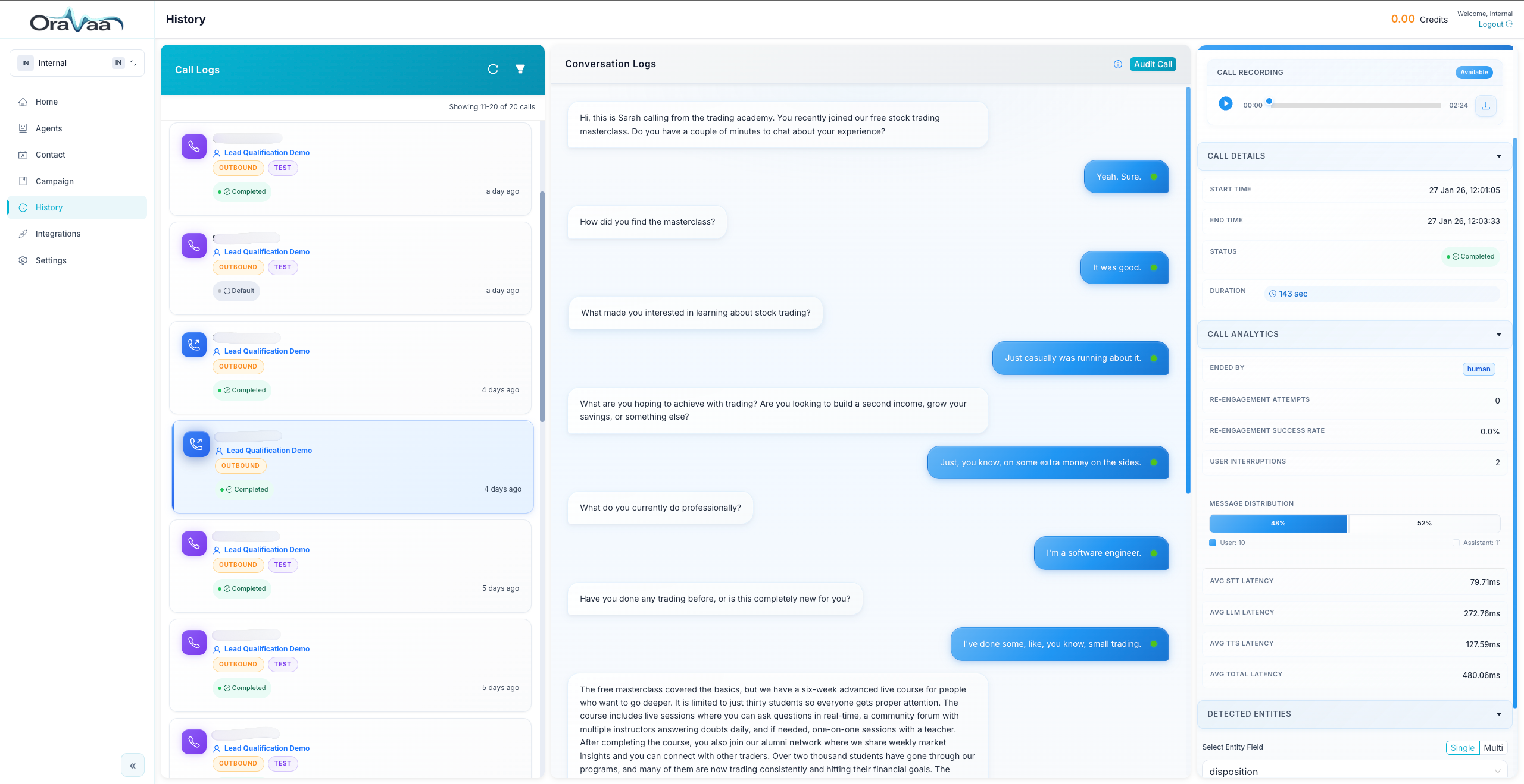 Oravaa: Next-gen Voice AI for seamless business communication. | Orynth