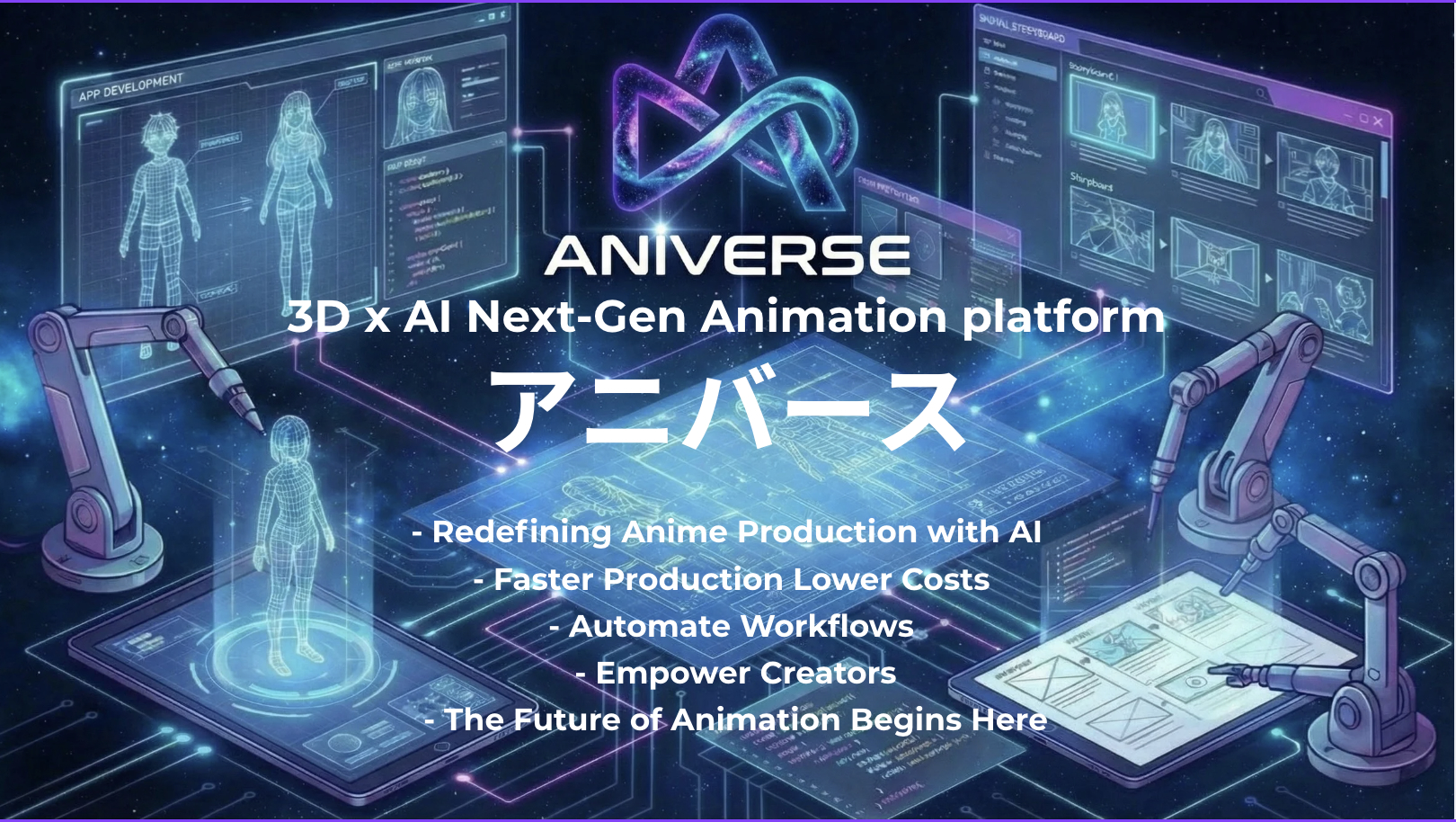 Aniverse: 3D x AI Next-Gen Animation platform | Orynth