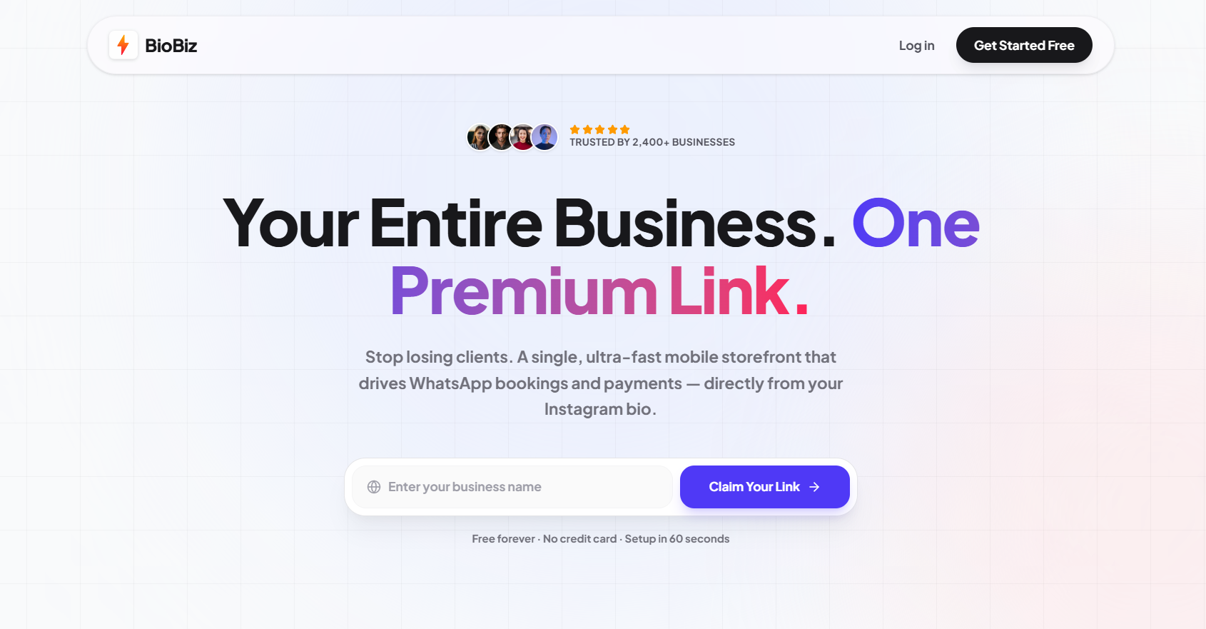 BioBiz: Create Your Free Business Link in 60 Seconds | Orynth
