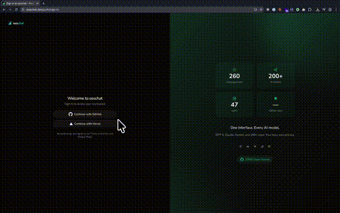 OssChat: Open source AI chat platform you can self-host | Orynth