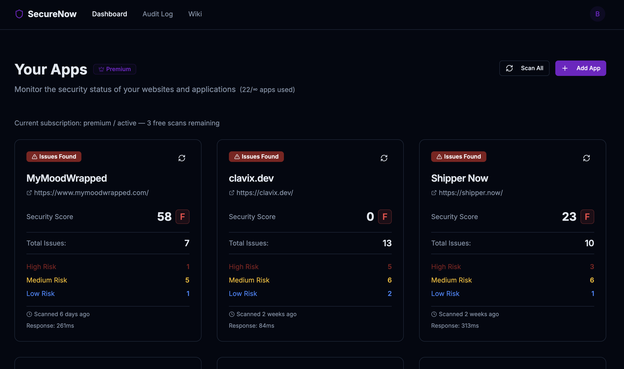 SecureNow: Find security and performance issues in seconds. | Orynth