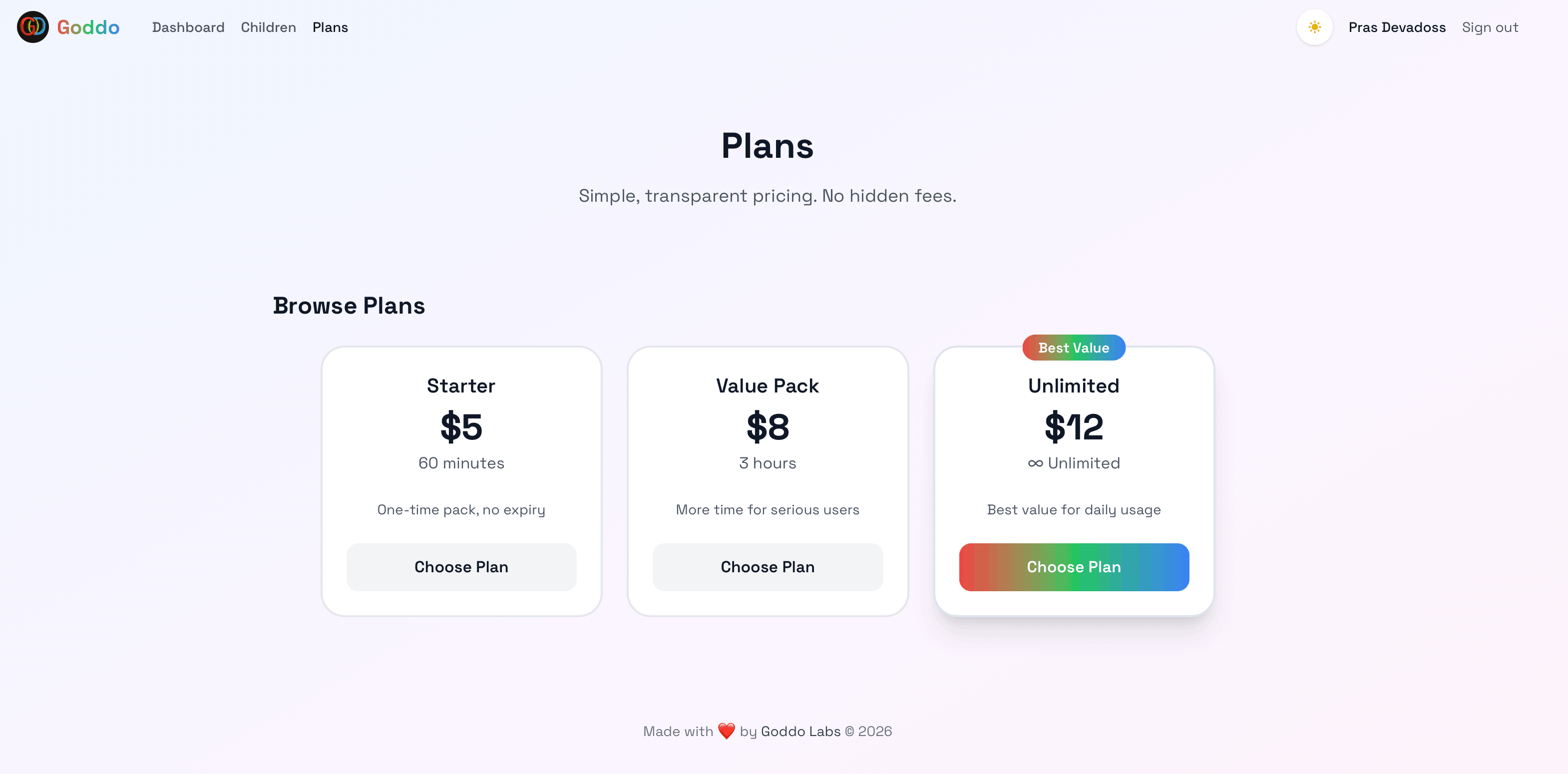 Goddo - an AI companion for kids: Your Kid's Smartest Friend | Orynth