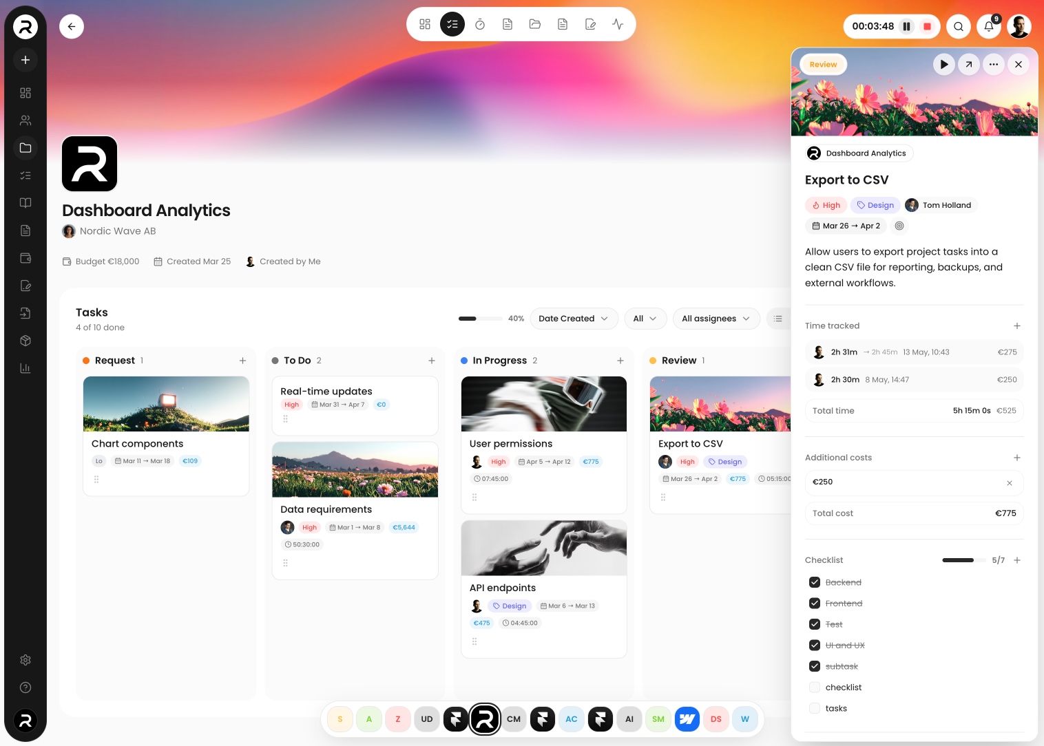 Runey: Invoices, Proposals, Projects & Clients in One Place | Orynth