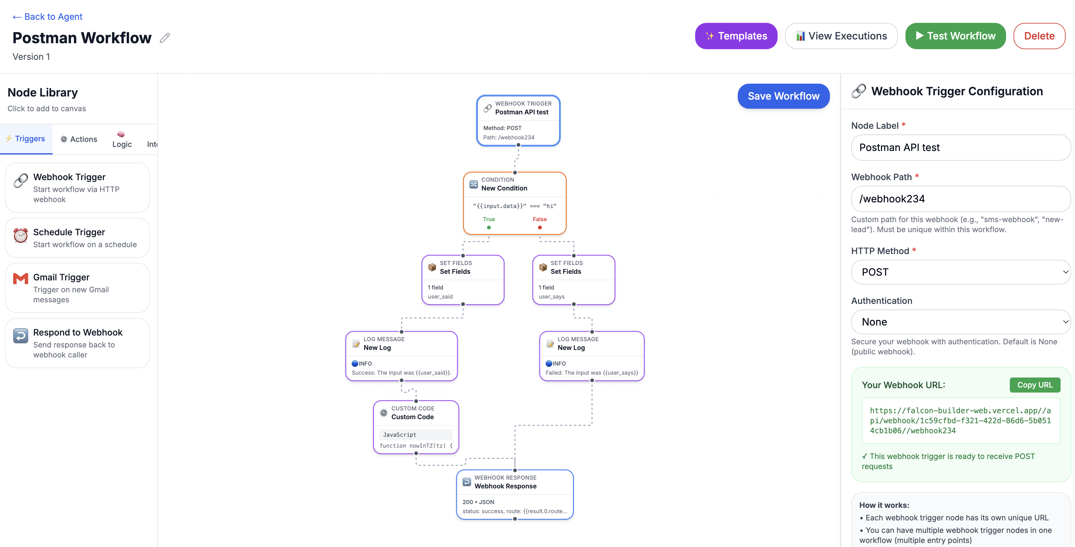 Falcon Builder: Build and deploy AI agents without writing code. | Orynth
