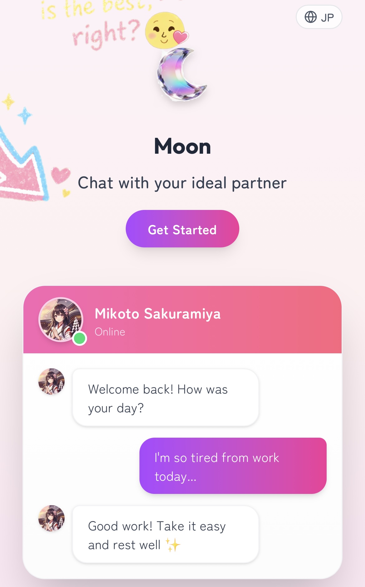 Moon: Chat with Your Ideal Partner | Orynth