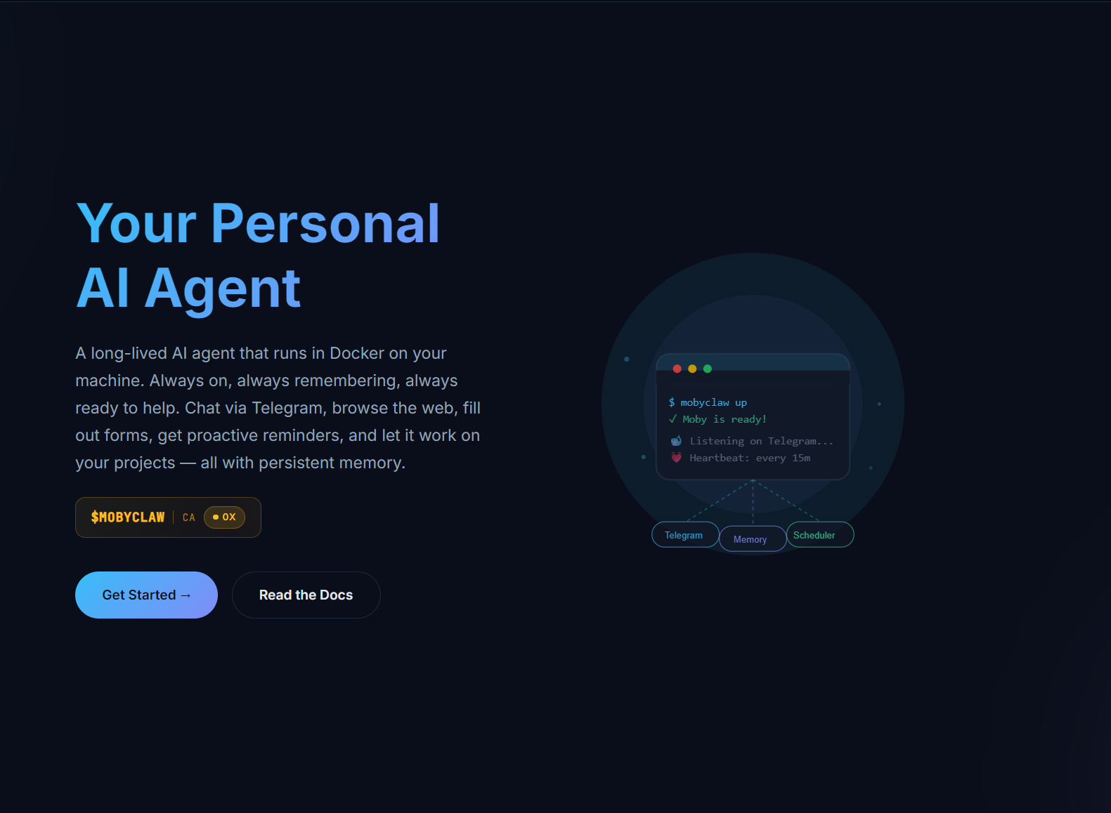 Moby Claw: A long-lived AI agent that runs in Docker on your machine ...
