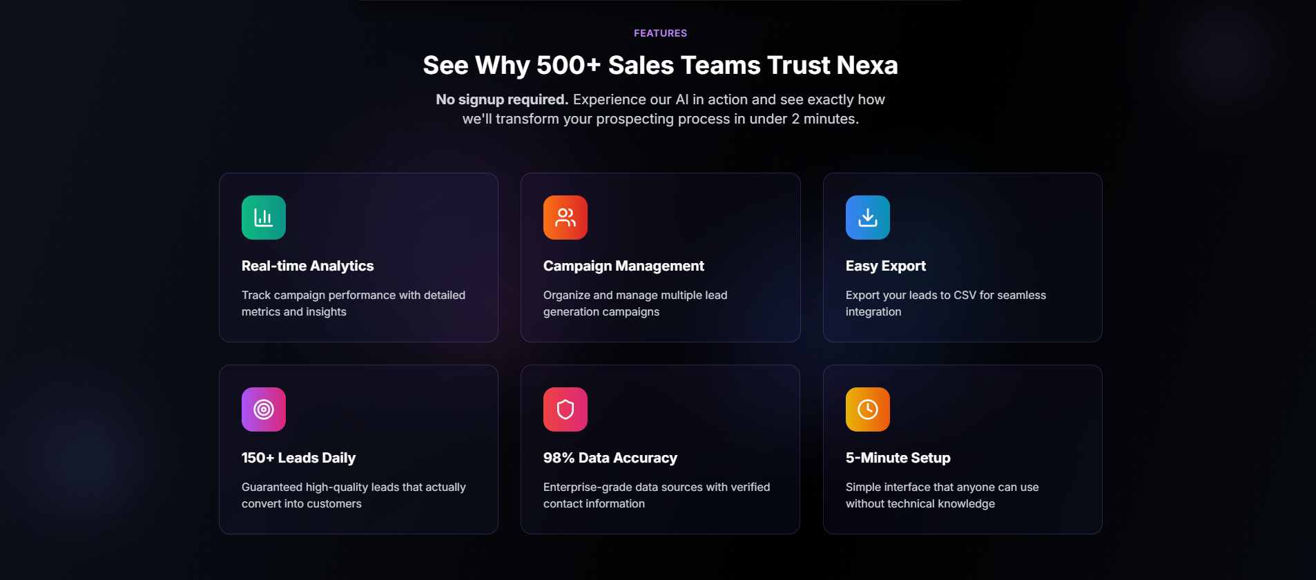 Nexa: AI lead generation, verified LinkedIn prospects fast | Orynth