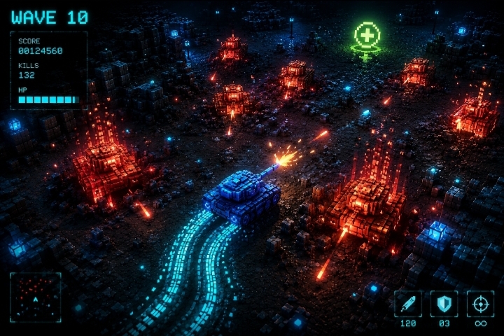 Arena Off Tank: Master the ultimate dual-stick 3D tank battles. | Orynth