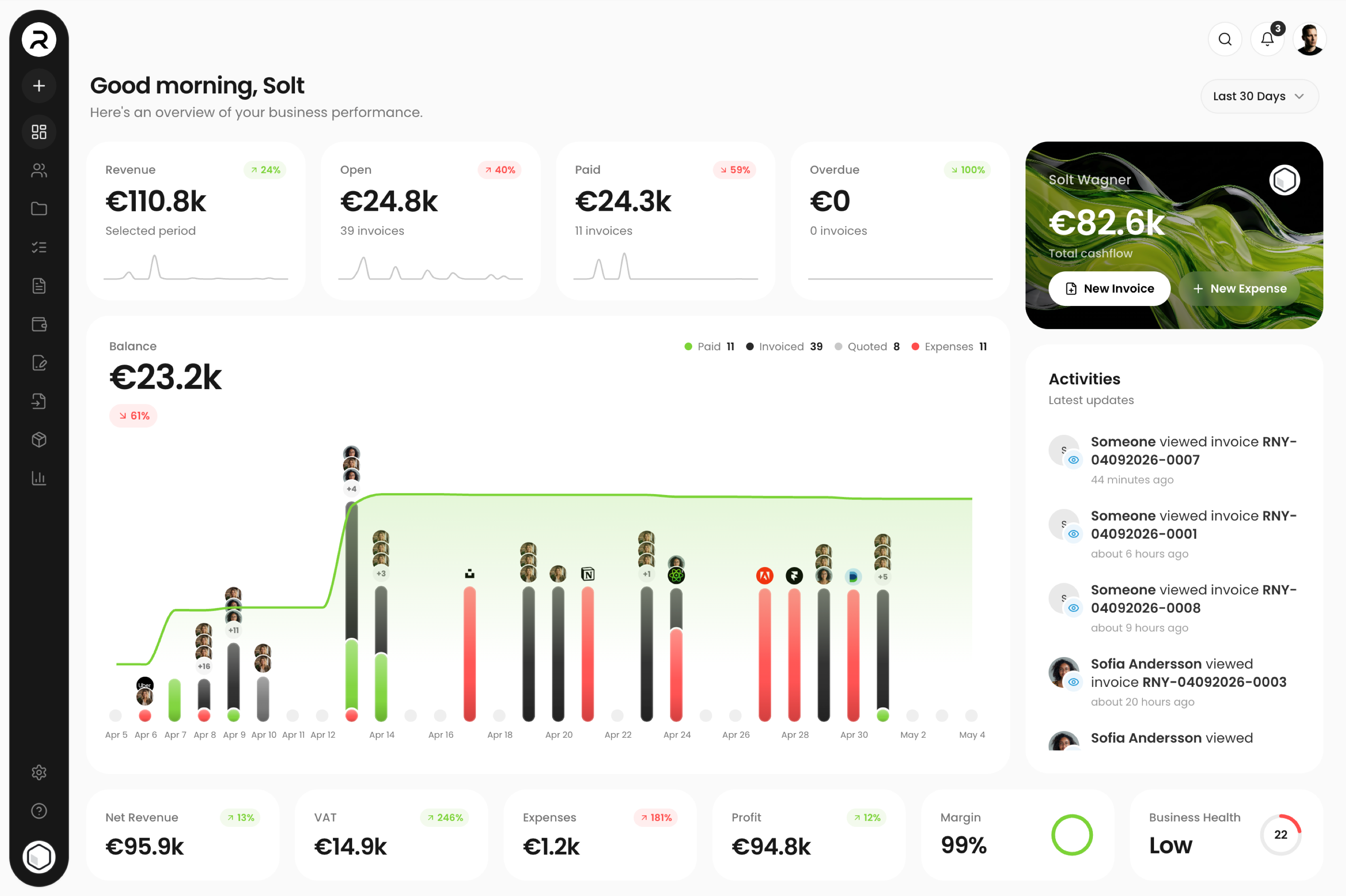 Runey: Invoices, Proposals, Projects & Clients in One Place | Orynth