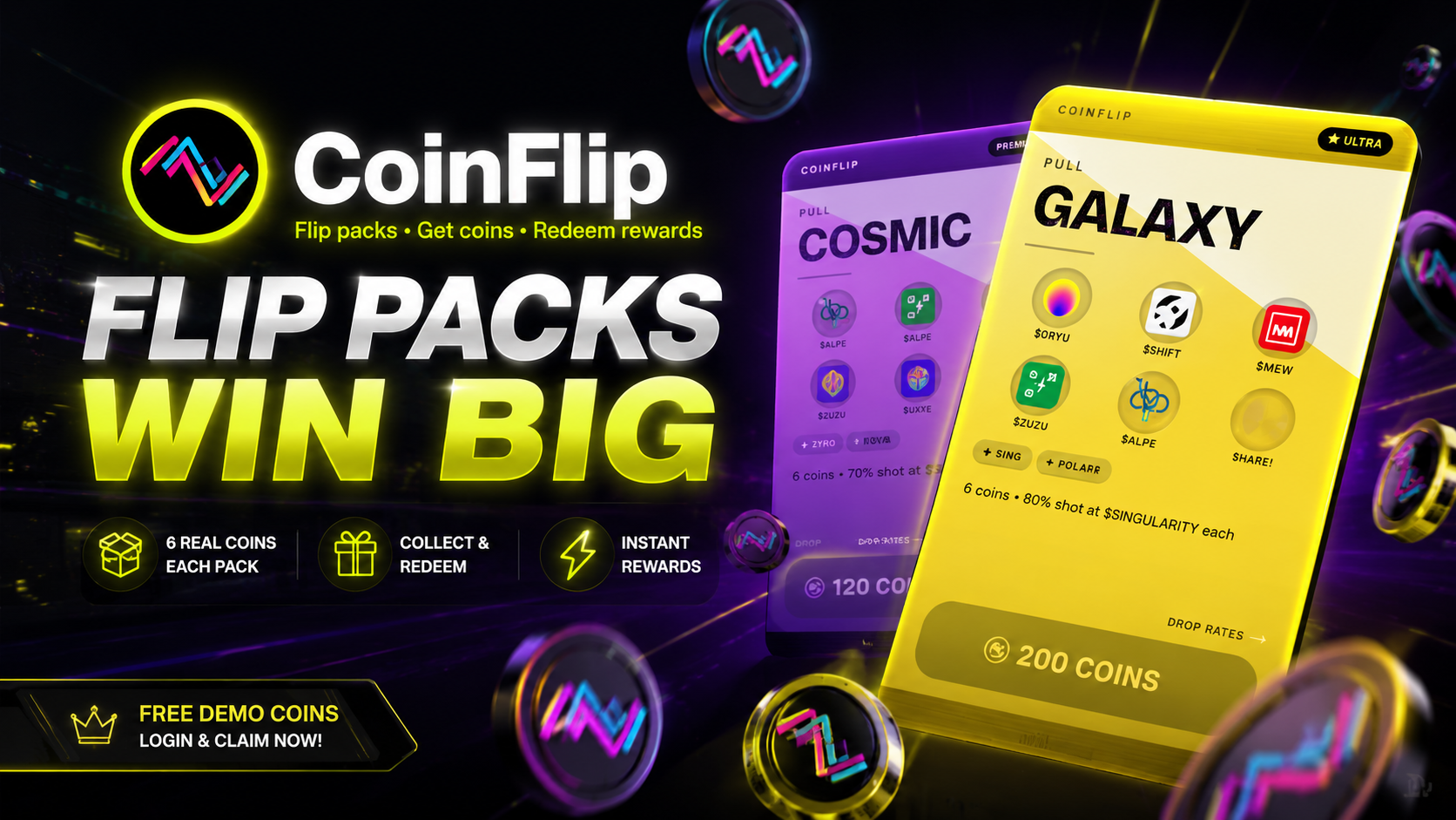 Coinflip: Flip packs. Collect coins | Orynth