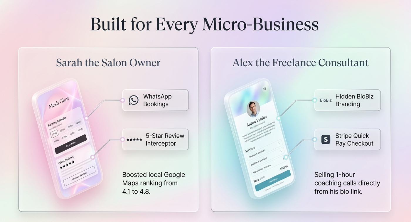BioBiz: Create Your Free Business Link in 60 Seconds | Orynth