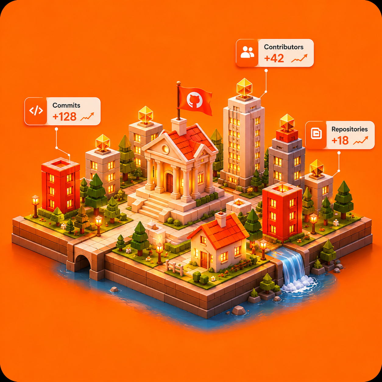 SINALGITHUB: Your GitHub is a City | Orynth