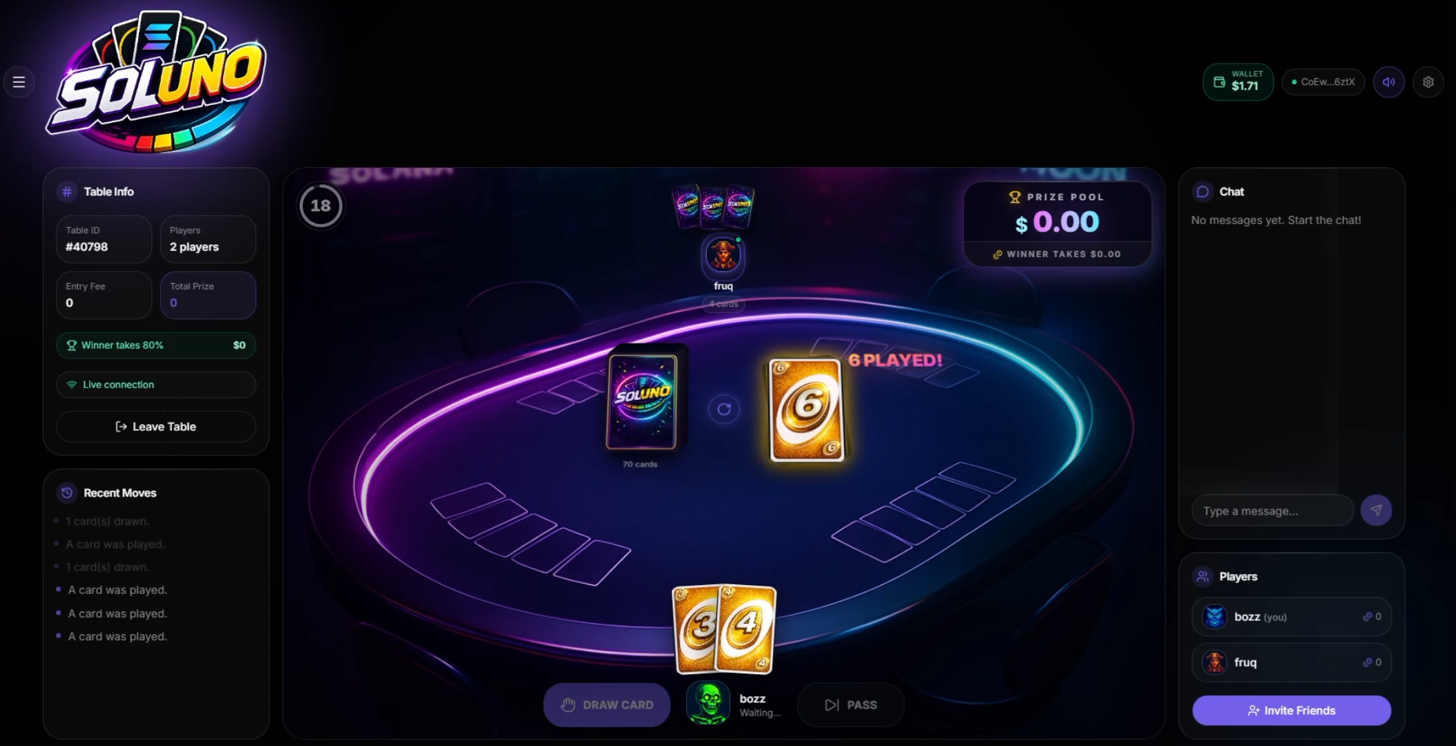 SOLUNO: Play UNO. Add stakes. Create chaos. | Orynth