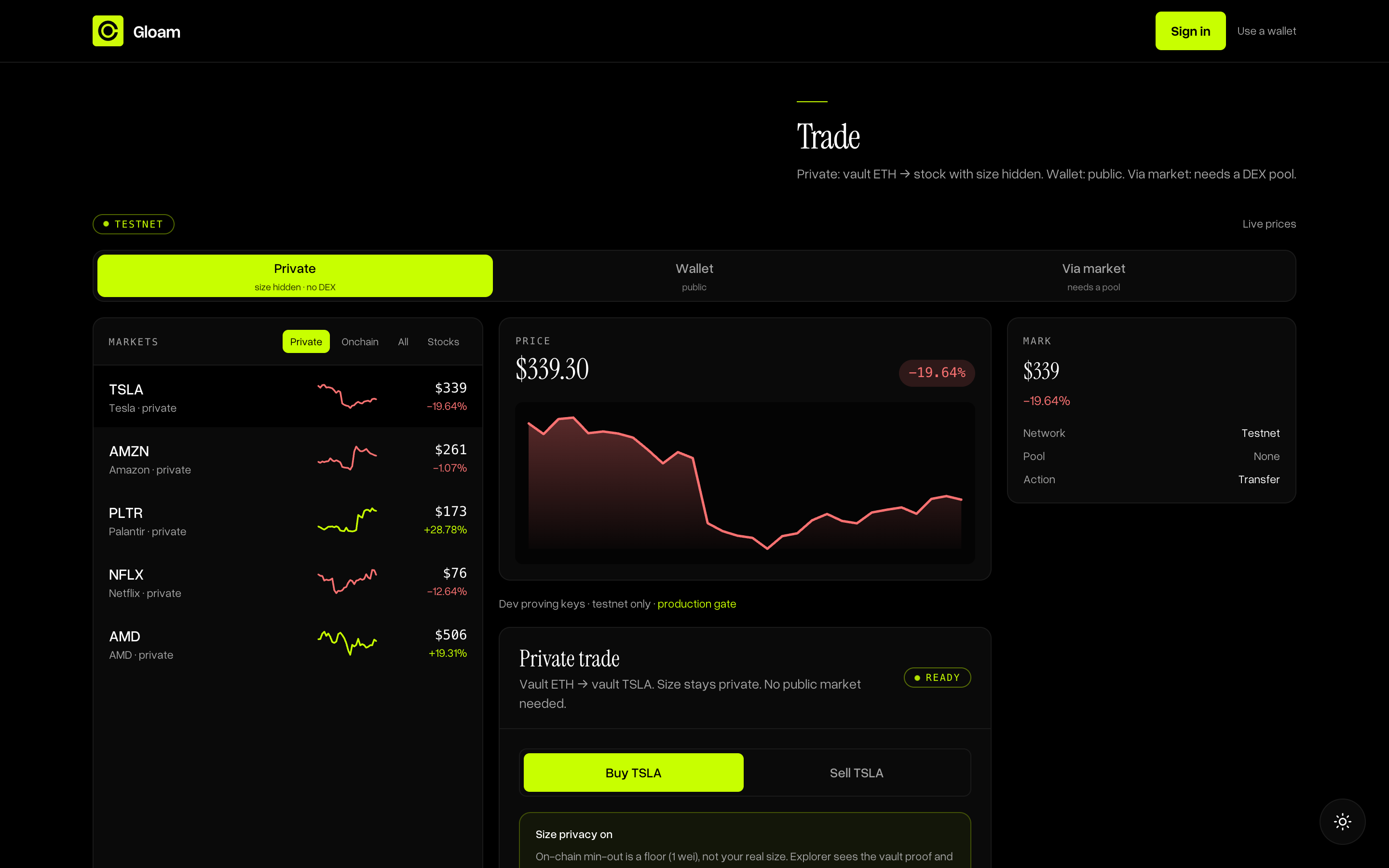 Gloam: Trade and Move Stocks Privately on Robinhood. | Orynth