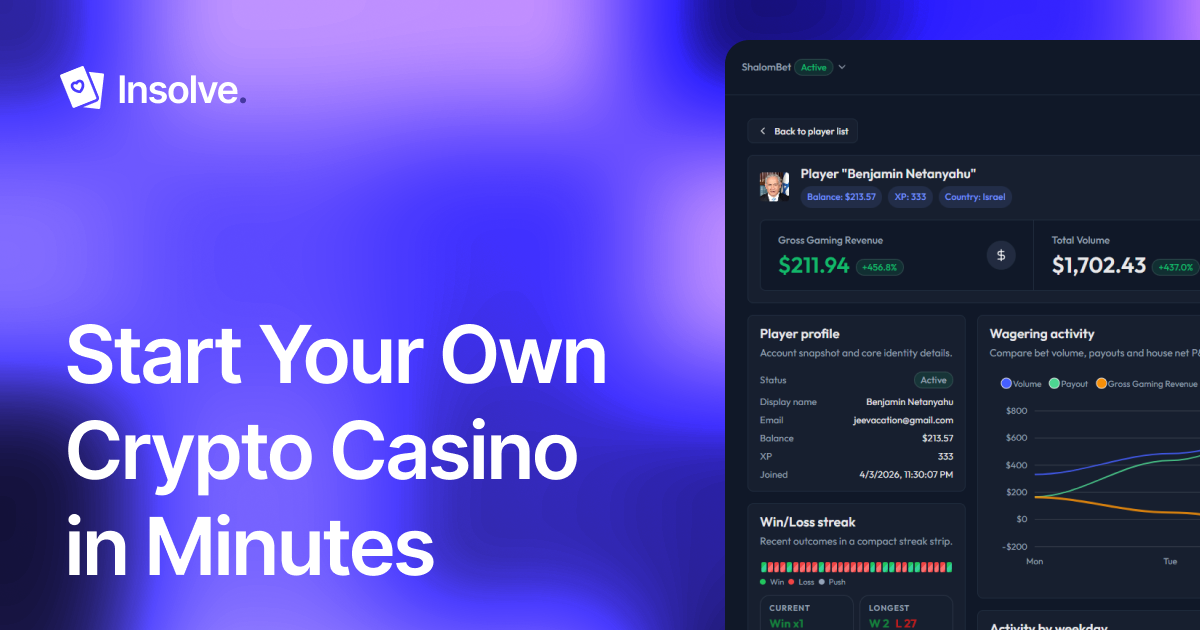 Insolve: White-label crypto casino solution for content creators | Orynth