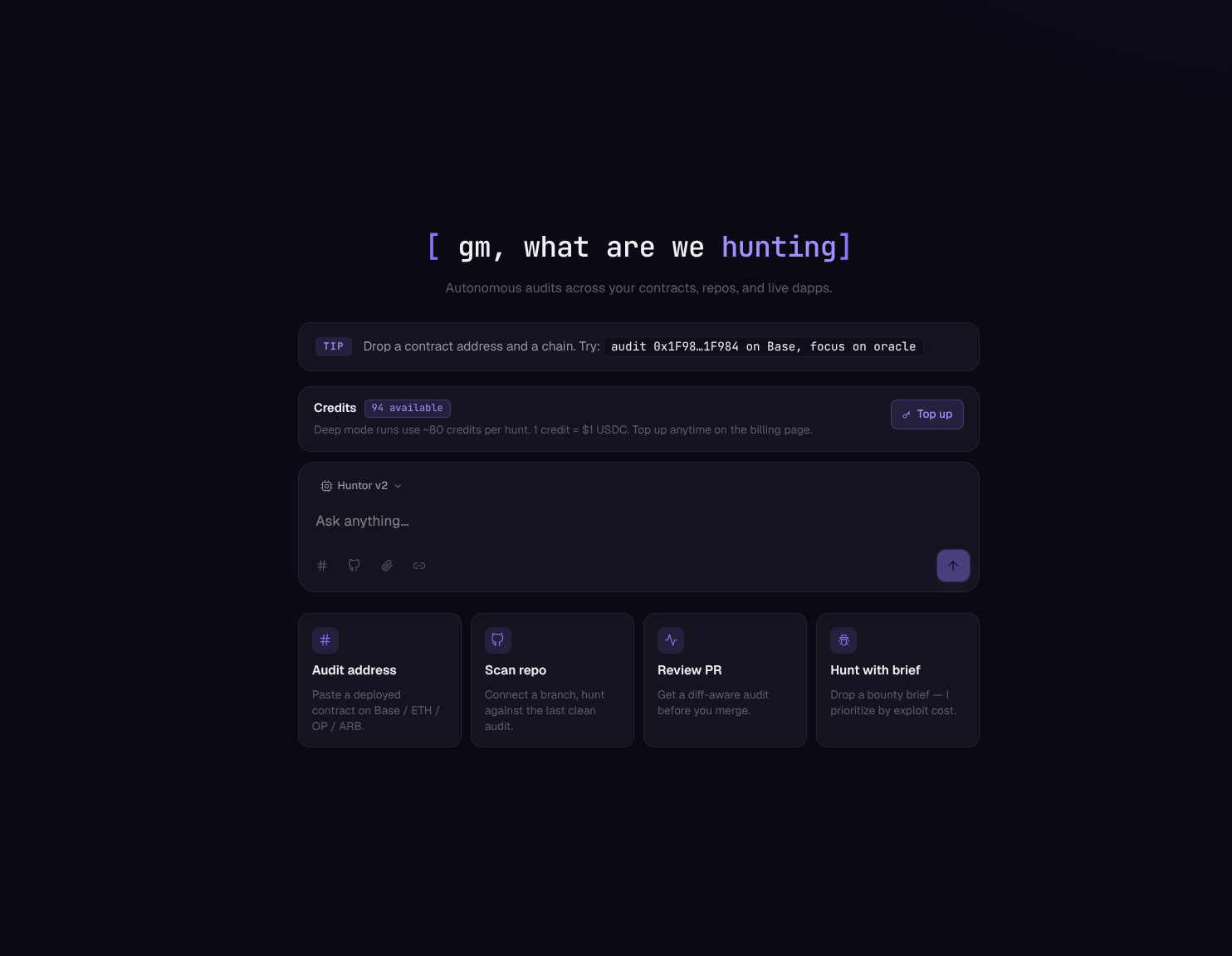 Huntor : AI agent that finds the bug. Writes the exploit. Proves it ...