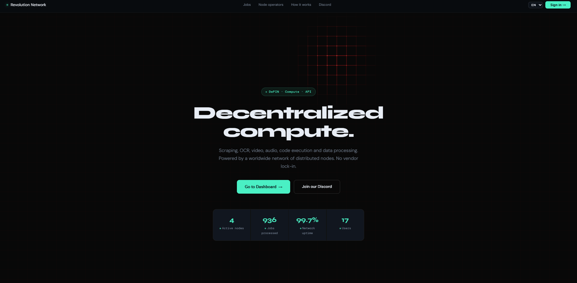 Révolution Network: Distributed AI & DePIN infrastructure network | Orynth