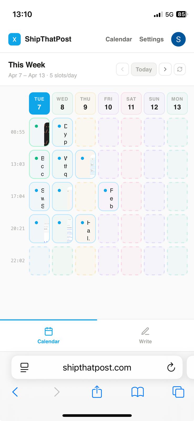 Ship That Post: Schedule posts and threads 5 times faster on X. Mobile ...