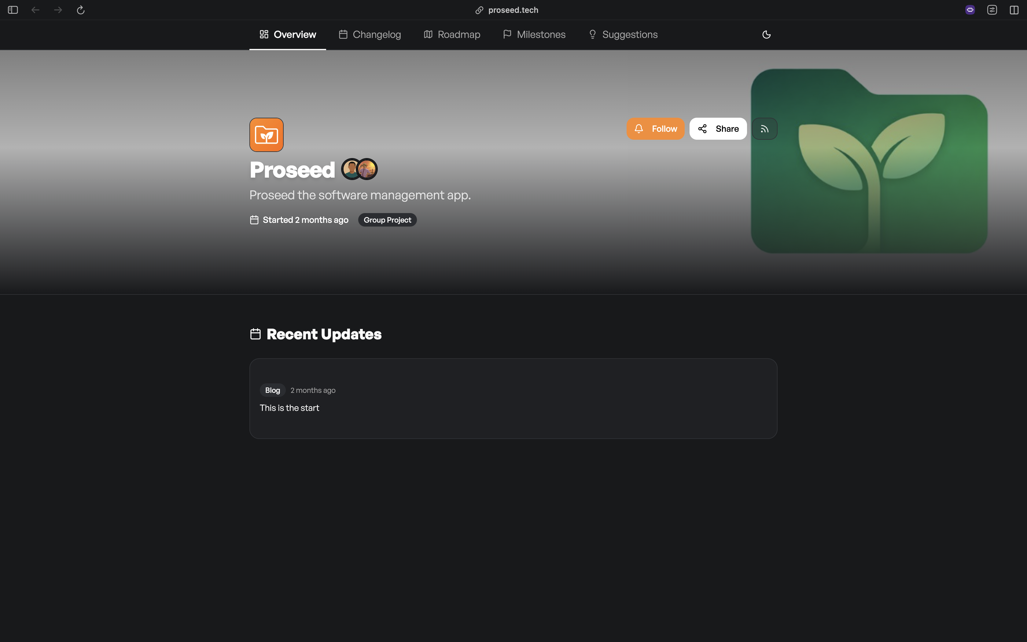 Proseed: Project management for builders who just want to ship | Orynth