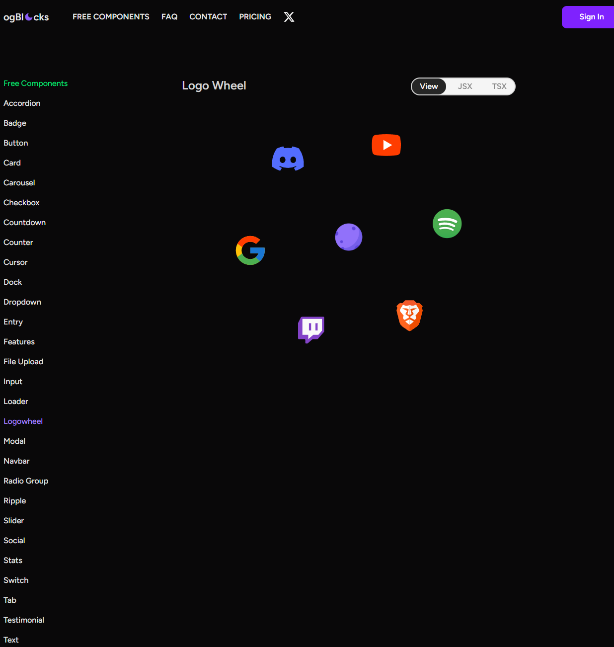 ogBlocks: Plug and Play Animated Components for React | Orynth
