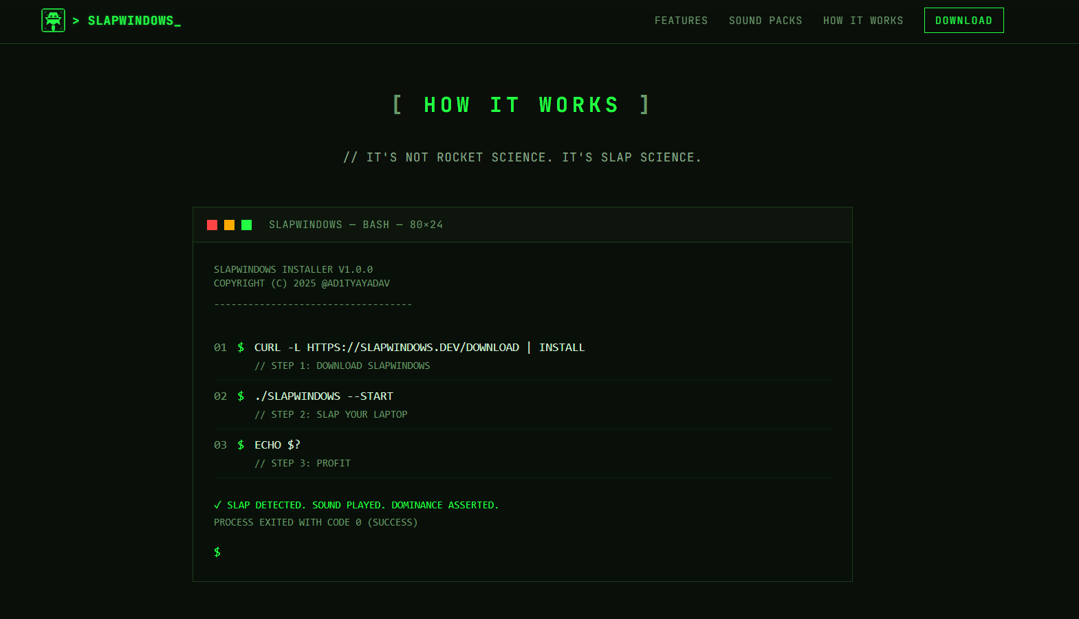SlapWIndows: Your laptop scream when you hit :) | Orynth