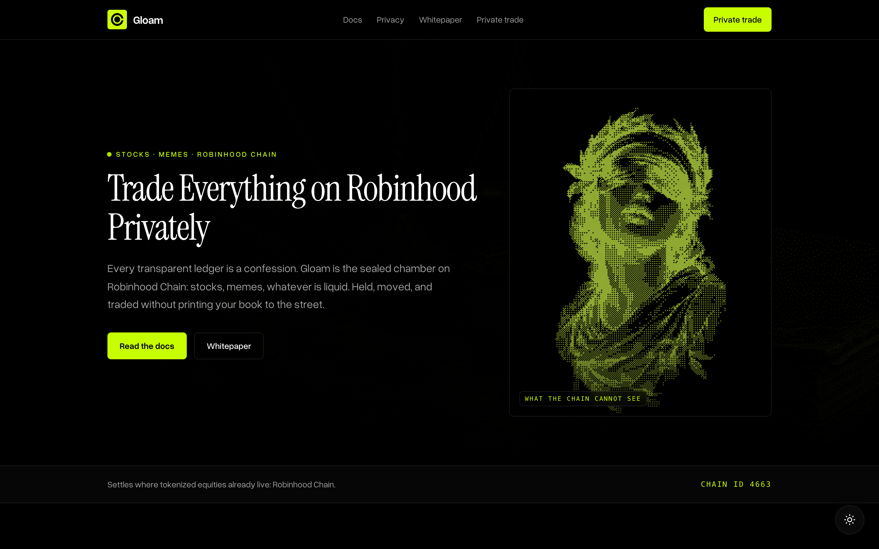Gloam: Trade and Move Stocks Privately on Robinhood. | Orynth