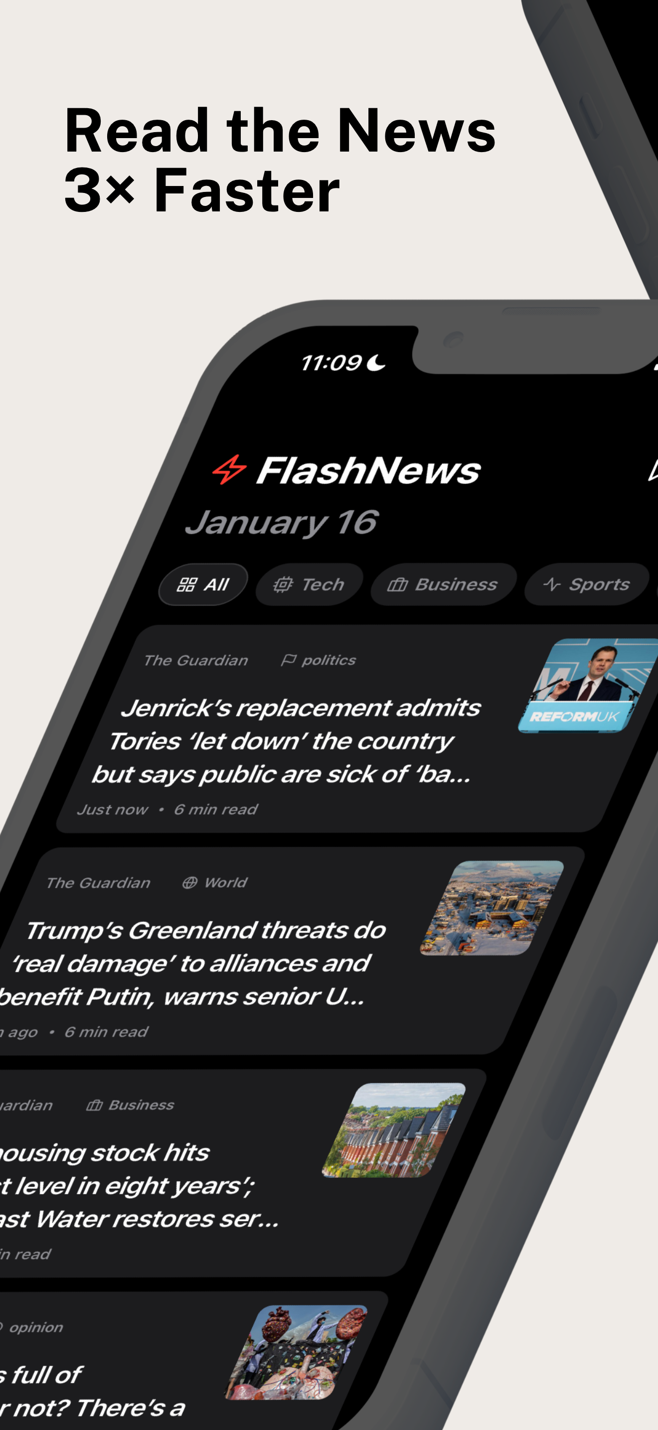 FlashNews: Read the news 3x faster | Orynth