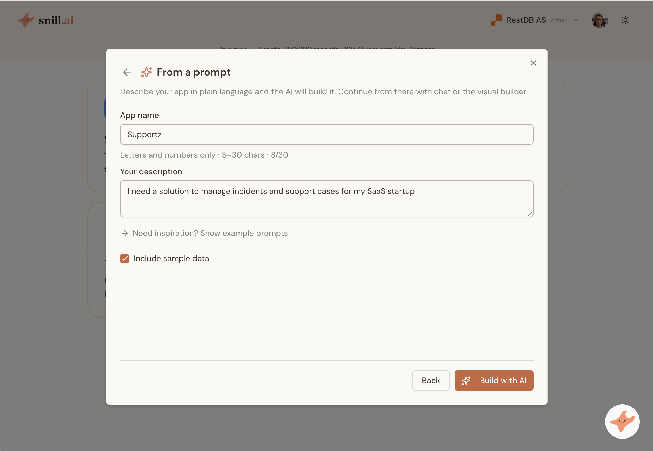 Snill.ai: Describe your business. Get a system that runs it. | Orynth