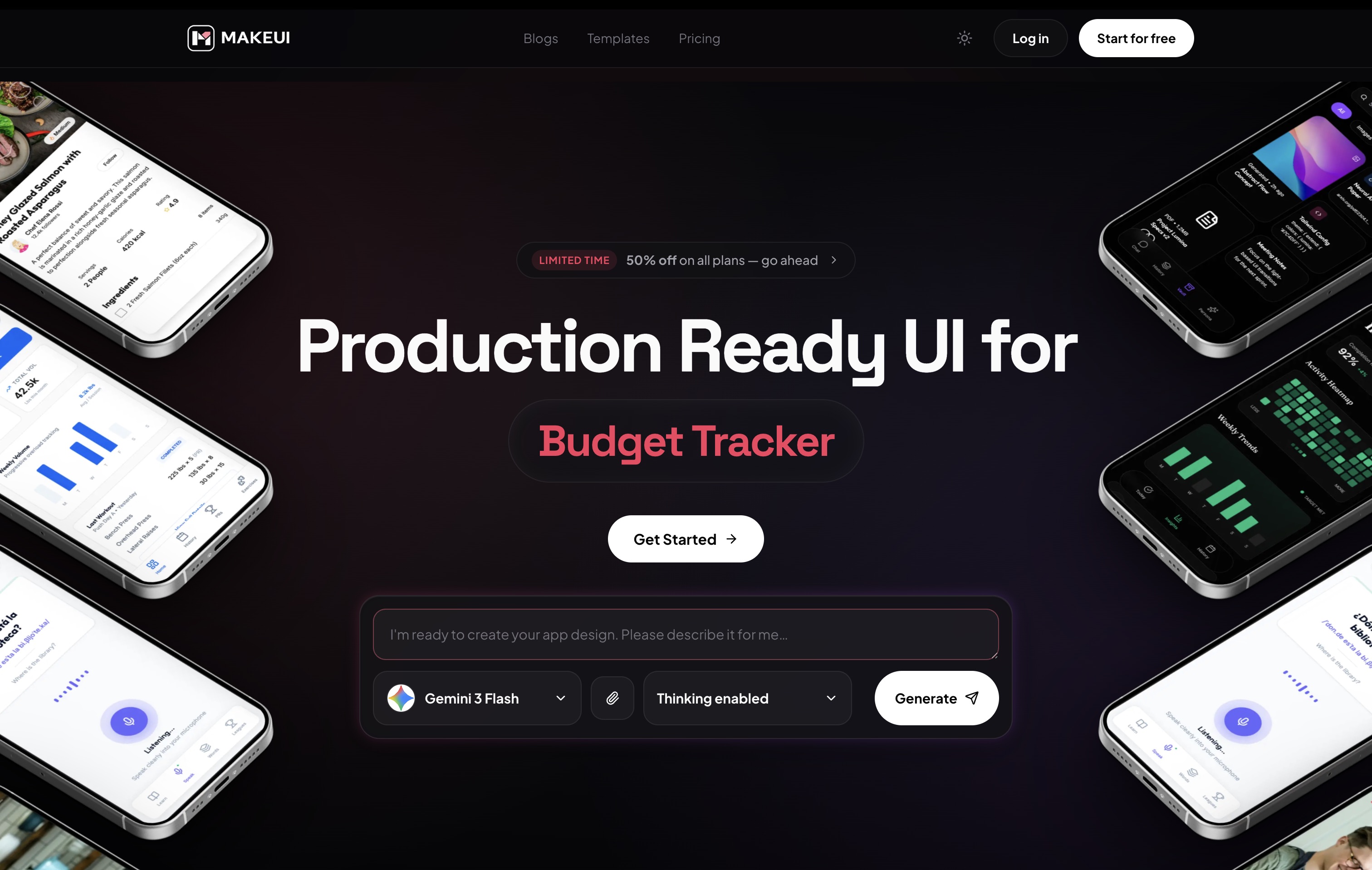 MakeUI: Make Production Ready UI Designs for Mobile Apps | Orynth