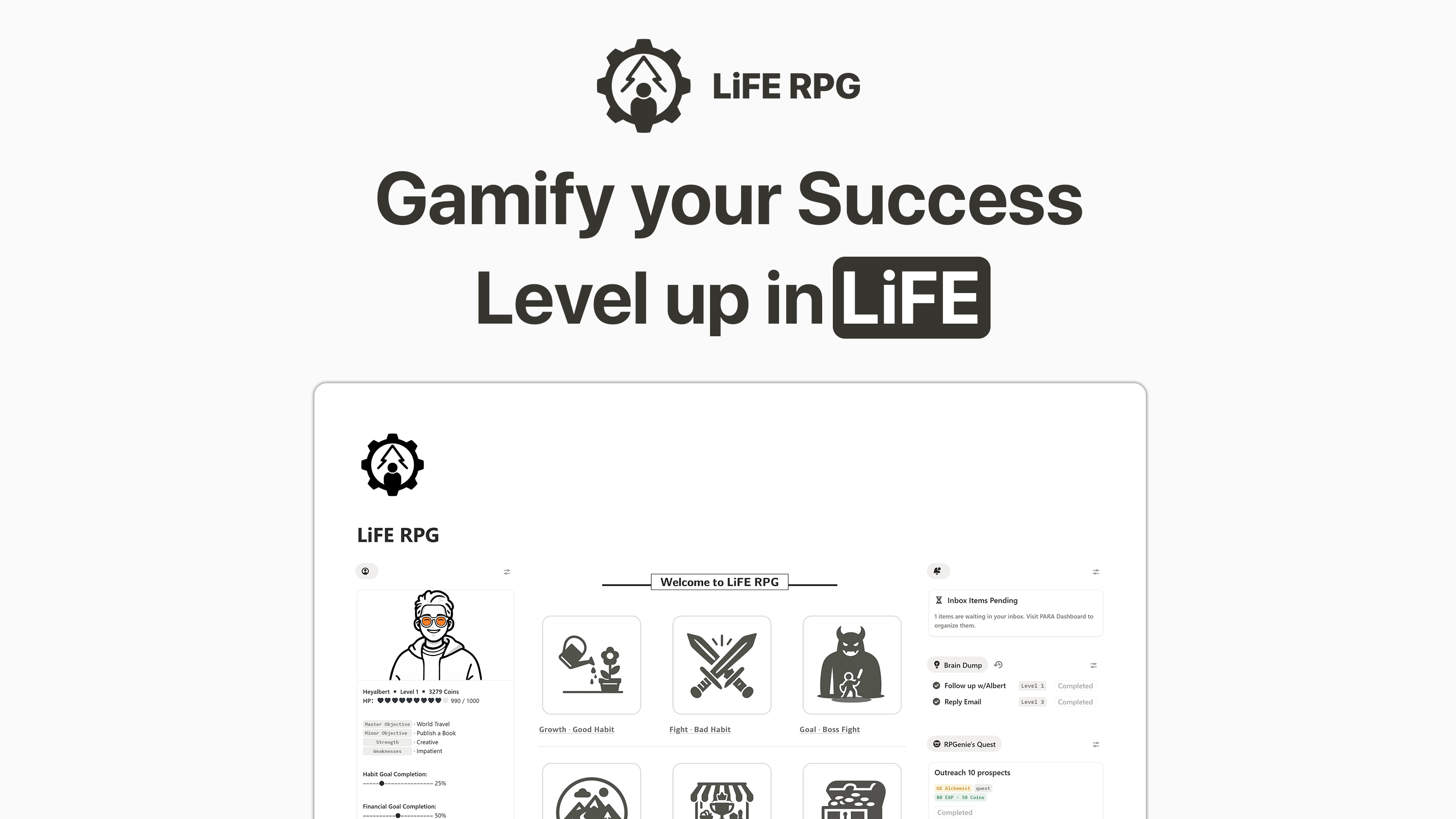 LiFE RPG: Gamify your Life, Play your own story. | Orynth