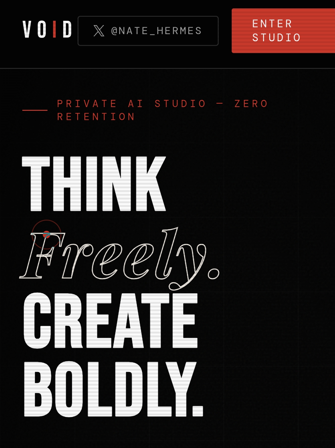 Void Studio: A private studio for your mind. | Orynth